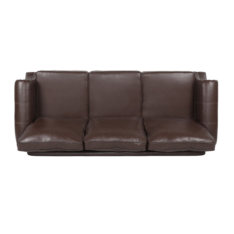 Contemporary 3 Seater Sofa With Nailhead Trim - R&R Furniture Gallery (Fountain Valley, CA)