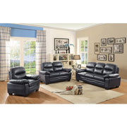 Glory Furniture Marta stationary sofa with plush cushions and modern design, featuring a neutral fabric upholstery.