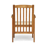 Noble House Casa Acacia Dining Chair Set with cushioned seats, stylish wooden chairs for kitchen or dining room.
