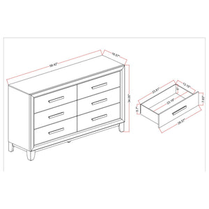 Harry - Dresser With 5 Spacious Drawers - Brown