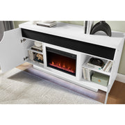 Alessia - Electric Fireplace With Multi Color LED And Flame Settings - R&R Furniture Gallery (Fountain Valley, CA)