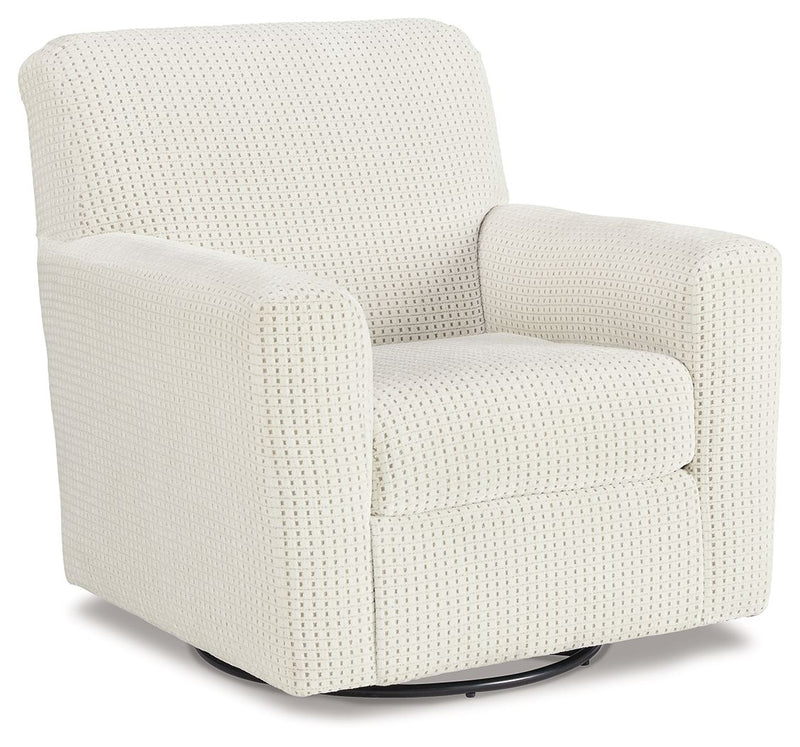 Herstow - Swivel Glider Accent Chair - R&R Furniture Gallery (Fountain Valley, CA)