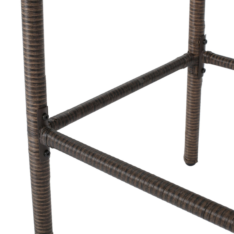 Outdoor Wicker Barstools With Rattan And Iron Frame - R&R Furniture Gallery (Fountain Valley, CA)