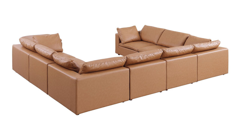 1100 - 8-Piece U-Shaped Sectional In Top-Grain Italian Leather