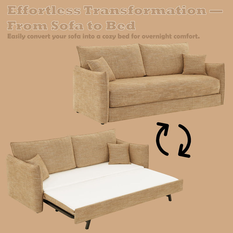 Cadie - Sofa With 2 Pillows - Mocha - R&R Furniture Gallery (Fountain Valley, CA)