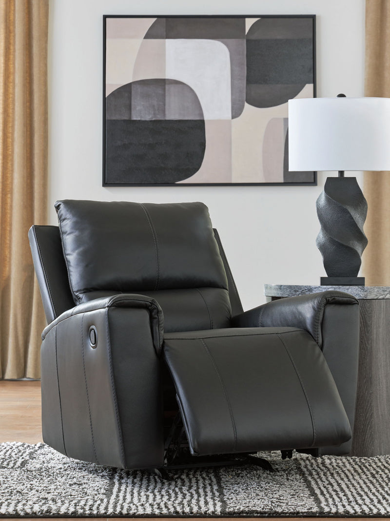 Glossmore - Rocker Recliner - Black - R&R Furniture Gallery (Fountain Valley, CA)