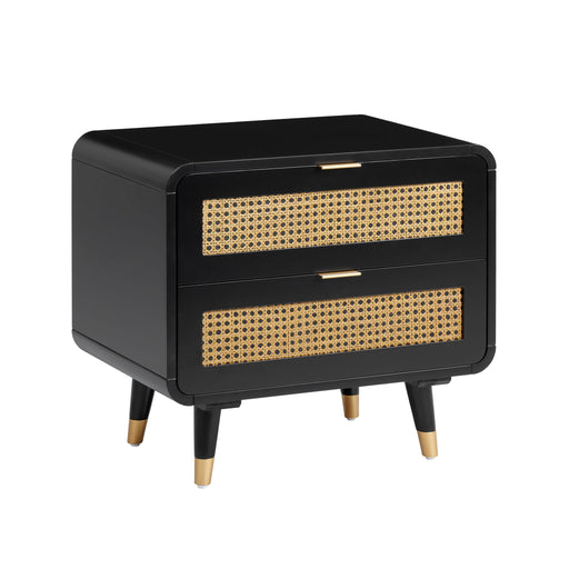Christine - Nightstand - Black - R&R Furniture Gallery (Fountain Valley, CA)