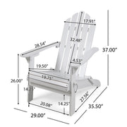Aurascape - Outdoor Acacia Wood Foldable Adirondack Chair - R&R Furniture Gallery (Fountain Valley, CA)