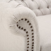 Nexuson - Upholstered Chesterfield Chair With Deep Tufted And Nailhead Trim - R&R Furniture Gallery (Fountain Valley, CA)
