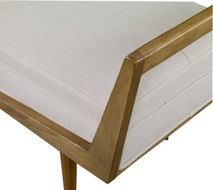 Waylon - Modern Bench - Ivory