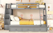 Bunk Bed With Drawers, Ladder And Storage Staircase - R&R Furniture Gallery (Fountain Valley, CA)