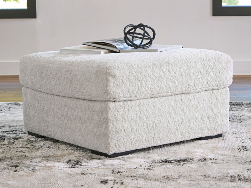 Cuddle Plush - Oversized Accent Ottoman - Arctic - R&R Furniture Gallery (Fountain Valley, CA)