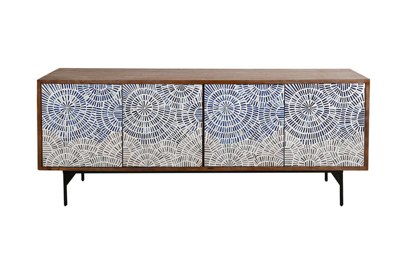Crossings - Console - Coconut Shell - R&R Furniture Gallery (Fountain Valley, CA)