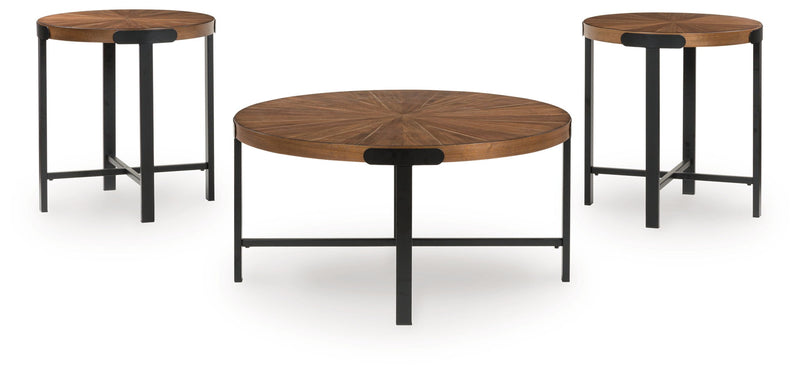 Crosstrail - Occasional Table Set (Set of 3) - Brown - R&R Furniture Gallery (Fountain Valley, CA)