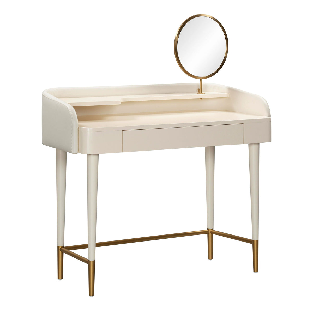 Penelope - Vegan Leather Wrapped Vanity Desk - R&R Furniture Gallery (Fountain Valley, CA)
