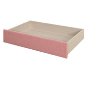 Halcyon Home storage daybed with two drawers and wooden slats, featuring a modern design and sturdy construction.
