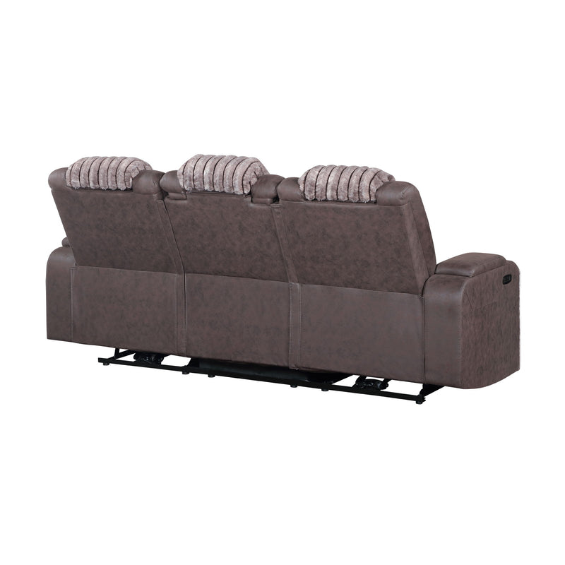 Duran - Power Reclining Sofa With Power Headrest - R&R Furniture Gallery (Fountain Valley, CA)