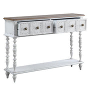Bence - Console Table - Dark Charcoal & Antique White - R&R Furniture Gallery (Fountain Valley, CA)