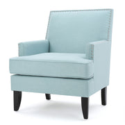 Serenada - Upholstered Fabric Club Chair With Nailhead Trim And Tapered Birch Legs - R&R Furniture Gallery (Fountain Valley, CA)