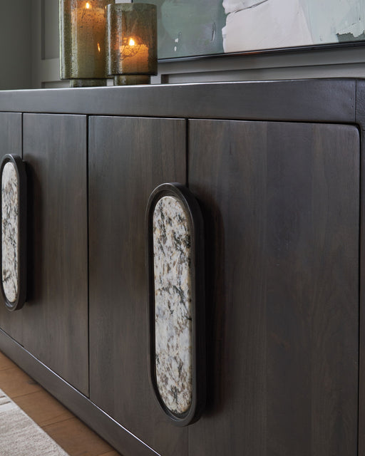 Elliston - Accent Cabinet - Espresso Brown - R&R Furniture Gallery (Fountain Valley, CA)