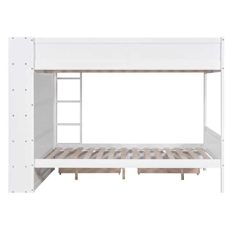 Bunk Bed With 2 Drawers And Multi Layer Cabinet - R&R Furniture Gallery (Fountain Valley, CA)