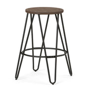 Simeon - Multifunctional Metal Stool With Wood Seat - R&R Furniture Gallery (Fountain Valley, CA)