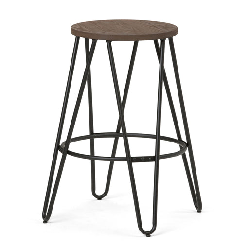 Simeon - Multifunctional Metal Stool With Wood Seat - R&R Furniture Gallery (Fountain Valley, CA)