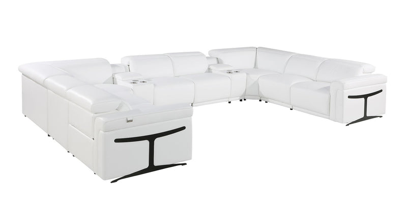 1126 - 10-Piece U-Shaped Sectional Sofa In With 4 Power Recliners & Power Headrests