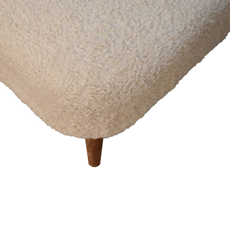 Square Footstool - Cream - R&R Furniture Gallery (Fountain Valley, CA)