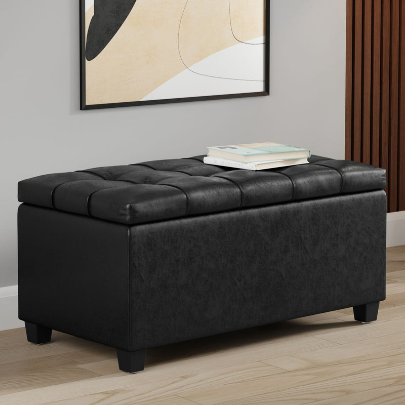 Sienna - Transitional Storage Ottoman Bench - R&R Furniture Gallery (Fountain Valley, CA)
