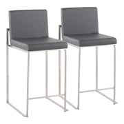 Lumi Source Fuji contemporary high back counter stool with sleek design, featuring a sturdy frame and comfortable seating.