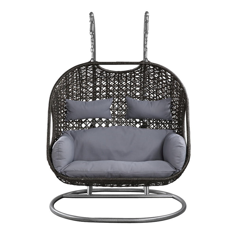 Vasant - 52" Hanging Chair - Fabric & Wicker - R&R Furniture Gallery (Fountain Valley, CA)