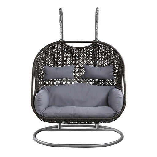 Vasant - 52" Hanging Chair - Fabric & Wicker - R&R Furniture Gallery (Fountain Valley, CA)