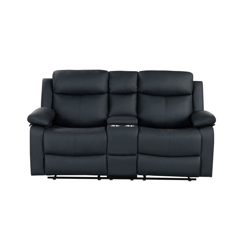 Blanche - Console Reclining Loveseat With LED Lights And Speakers - R&R Furniture Gallery (Fountain Valley, CA)