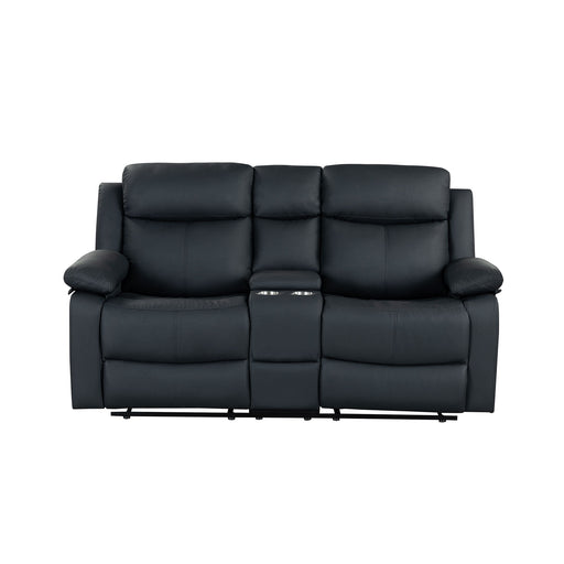 Blanche - Console Reclining Loveseat With LED Lights And Speakers - R&R Furniture Gallery (Fountain Valley, CA)