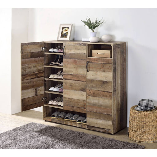 Howia - Shoe Cabinet - Rustic Gray Oak - R&R Furniture Gallery (Fountain Valley, CA)