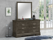 Traditional storage dresser by Glory Furniture featuring elegant wood finish and multiple drawers for organizing bedroom essentials.