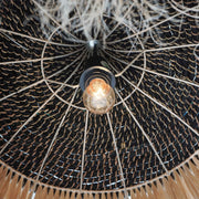 Sula - Upcycled Abaca Pendant Lamp - Natural / Black - R&R Furniture Gallery (Fountain Valley, CA)