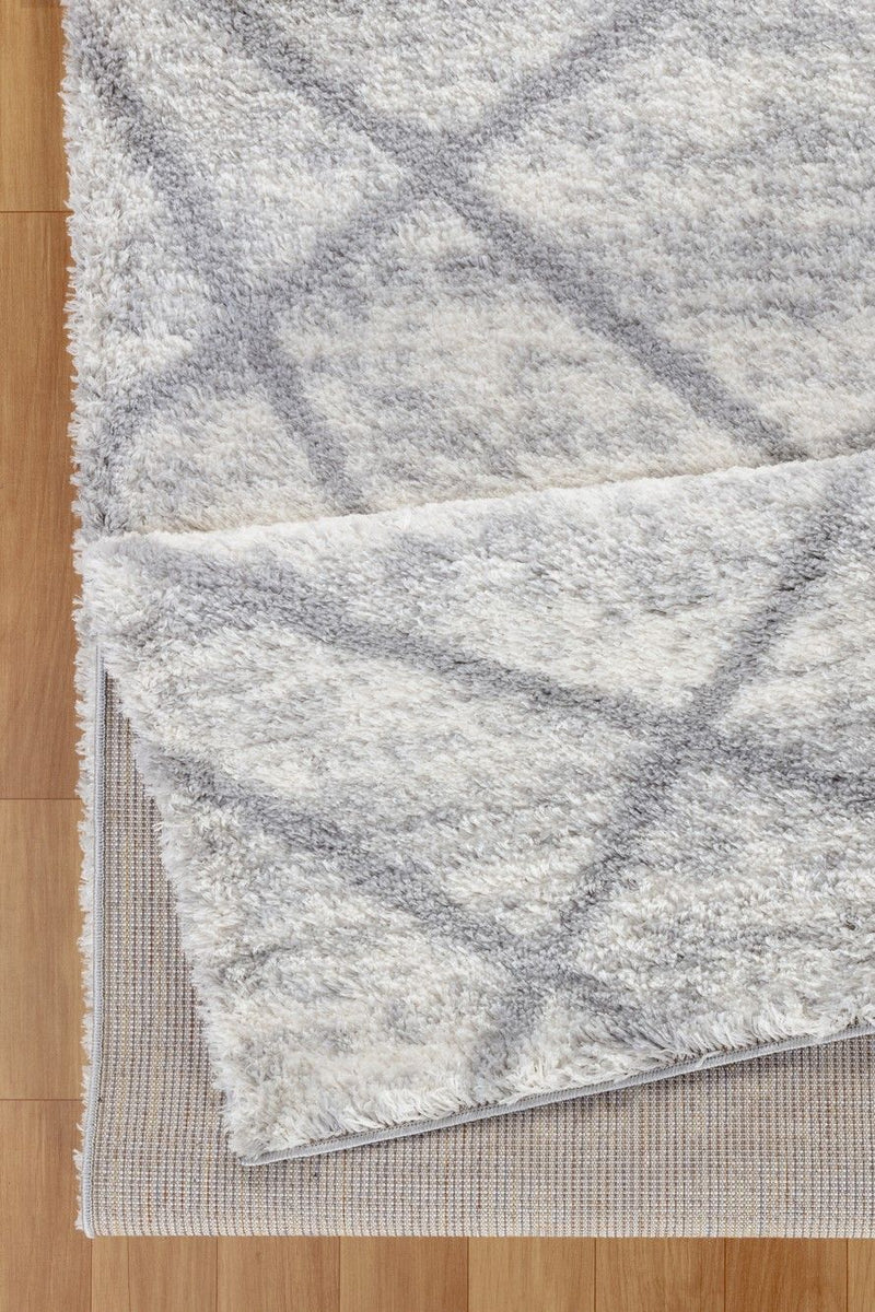 Loft Shag - 7'10" X 9'10" Polypropylene, Shaggy Area Rug - Gray - R&R Furniture Gallery (Fountain Valley, CA)