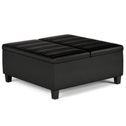 Ellis - Coffee Table Storage Ottoman Contemporary Design - R&R Furniture Gallery (Fountain Valley, CA)