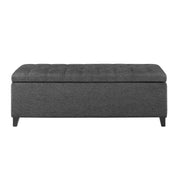 Elegant Design Tufted Top, Soft Close Storage Bench - R&R Furniture Gallery (Fountain Valley, CA)