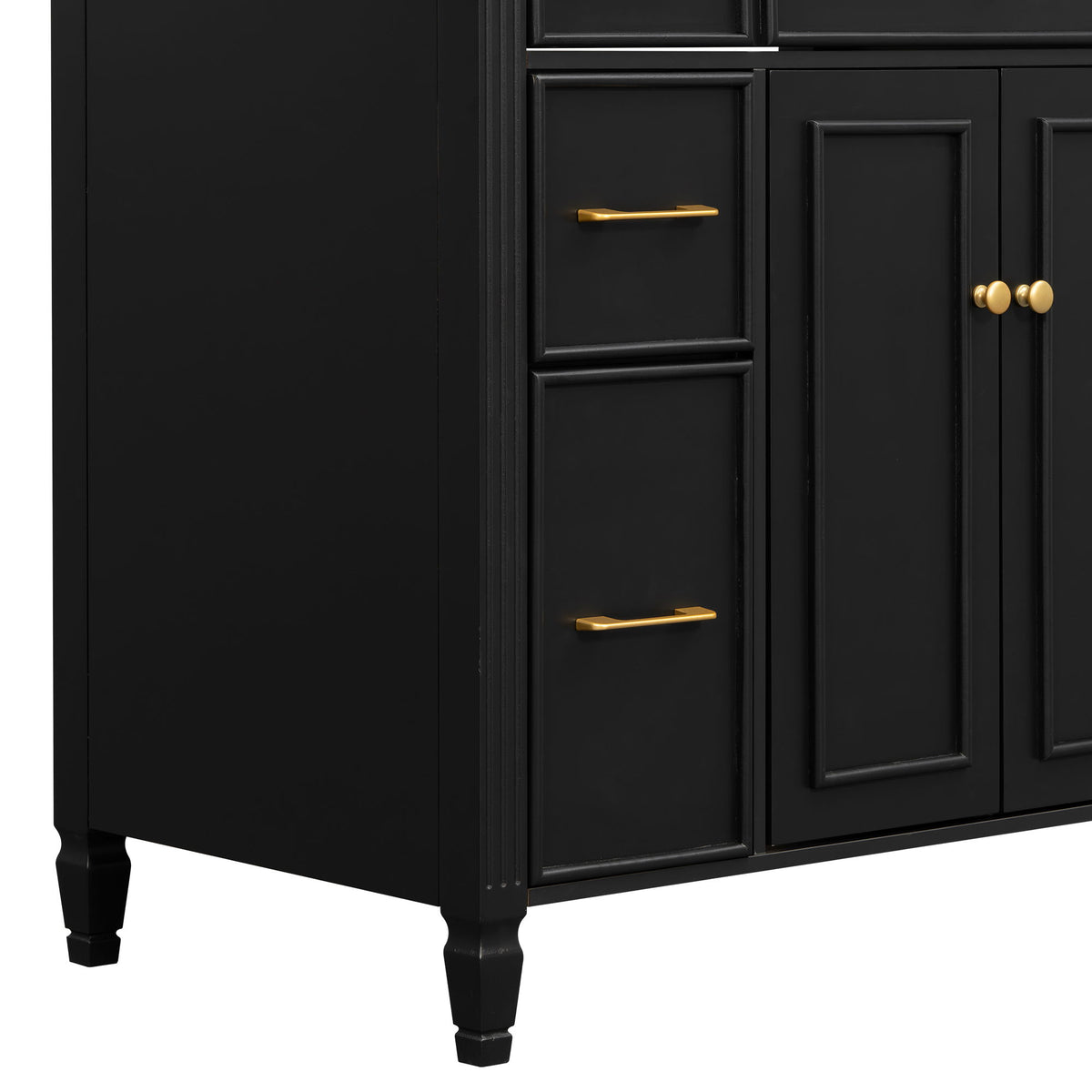 Freestanding Bathroom Vanity With Sink, Soft Close Door, Tip Out Drawer