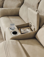 Next-Gen Durapella - Reclining Power Loveseat With Console - R&R Furniture Gallery (Fountain Valley, CA)