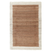 Classic Home Serene Frame Area Rug featuring a calming pattern in neutral tones, showcasing its soft woven texture.