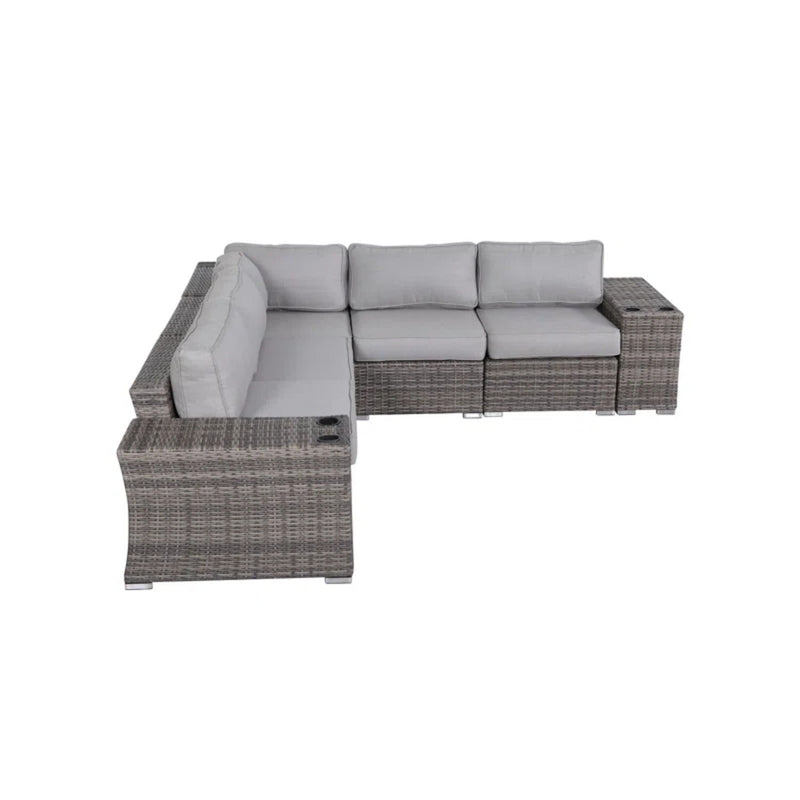 Rattan Sectional Sofa Set With Cushions - R&R Furniture Gallery (Fountain Valley, CA)