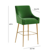 Beatrix - Velvet Stool - R&R Furniture Gallery (Fountain Valley, CA)