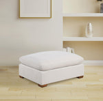 Lakeview Rectangular Upholstered Ottoman Ivory