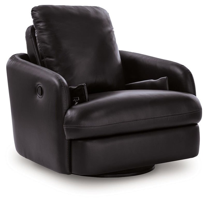 Modmax II - Swivel Glider Recliner - Black - R&R Furniture Gallery (Fountain Valley, CA)