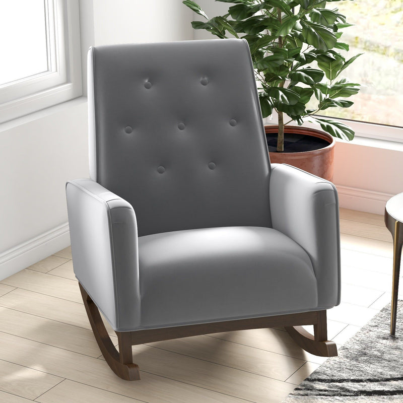 Demetrius - Solid Wood Rocking Chair - R&R Furniture Gallery (Fountain Valley, CA)