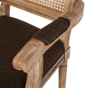 Elegant French Country Style Dining Chair With Cane Backrest - R&R Furniture Gallery (Fountain Valley, CA)